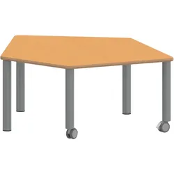 Tisch ZALOTTI mit Linoleum-Belag