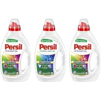 PERSIL Kraft-Gel-Set 3x 20 Waschladungen (60WL) 2x Color & 1x Universal, Color- & Vollwaschmittel-Set für reine Wäsche und hygienische Frische für die Maschine, wirksam ab 20 °C