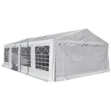 ebuy24 Relaxliege, Gartenliege Jones Pavillon, Partyzelt 5x8 M, weiss.