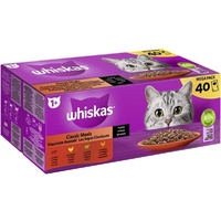 Whiskas Portionsbeutel Multipack 1+ Klassische Auswahl in Sauce 40