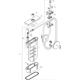Hansgrohe sBox Fertigset eckig Wannenrandarmatur Chrom