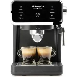 Orbegozo EX 5300, Edelstahlfront, 20 Bar de Druck, 950 W, 1 Liter Wassertank, Schwarz
