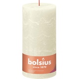 bolsius Rustik Stumpenkerze 20 x 10 cm weiche perle