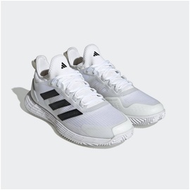adidas Tennisschuh ADIDAS PERFORMANCE "ADIZERO UBERSONIC 4.1 CLAY" Gr. 46, schwarz-weiß (ftwwht, cblack, msilve) Schuhe Stoffschuhe Sandplatz