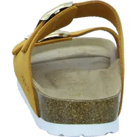 ROHDE Pantolette Velours Leder zwei Schnallen Komfortweite Alba 5590, Größe:37 EU, Farbe:Orange - Orange - 37
