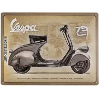 Nostalgic-Art Blechschild Vespa – 75 Years Anniversary – Geschenk-Idee
