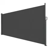 Outsunny Seitenmarkise 5 x 185 cm grau Aluminium