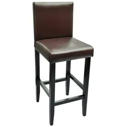 vidaXL Barhocker 2 Stk. Dunkelbraun Kunstleder