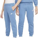Nike Kinder Club Fleece Lbr Hose, Aegean Storm/White, 7-8 Jahre