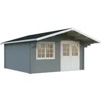 Palmako Gartenhaus Britta 17,5 m2 - 40 mm Grau