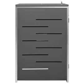 vidaXL Mülltonnenbox für 1 Tonne 69 x 77,5 x 115 cm anthrazit