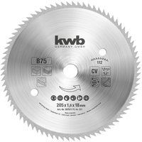 KWB Kreissägeblatt 205 x 18 mm, Made in Germany,