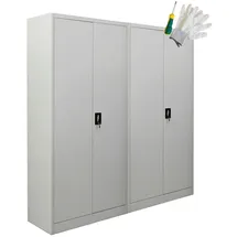 Proregal Elephant Aktenschrank 180x80x40 cm Lichtgrau