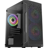 AeroCool Trinity Mini, Lüfter LED Fixed RGB, Glasfenster (ACCS-PV32033.11 / Trinity-Mini-G-BK-v2)