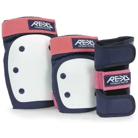 Rekd Protection Rekd Heavy Duty Triple Pad Set - Blue Pink - L