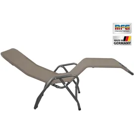 MFG Pool 3 Bäderliege 139 x 72 x 118 cm anthrazit/taupe klappbar