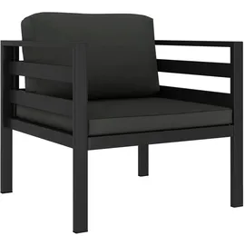 vidaXL Garten-Lounge-Set 3-tlg. anthrazit
