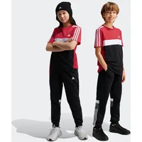 Adidas Kinder Hose Tiberio 3STREIFEN COLORBLOCK BLACK/GREFIV/WHITE, 152