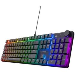 Trust Gaming GXT866 Torix Gaming Tastatur Mechanische Premium-Gaming-Tastatur in Originalgröße mit kompletter RGB-Beleuchtung