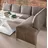 Luxus-Microfaser langer Schenkel links taupe