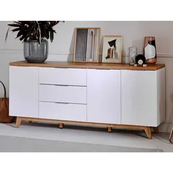 TV Sideboard Sideboard im Skandi Design mit Schubladen