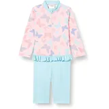 Playshoes UV-Schutz Einteiler Unisex Kinder Badeanzug Schwimmanzug Badebekleidung, Schmetterlinge Langarm, 86/92