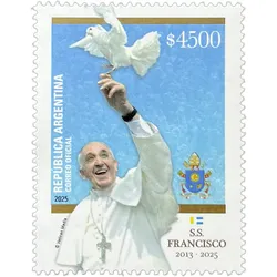 Gedenkbriefmarke „Papst Franziskus 2013–2025"