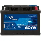 NRG Premium Autobatterie 12V 80Ah 780A/EN Batterie ersetzt 70AH 72AH 74AH 75AH 76AH 77AH