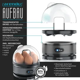 Arendo ELEGANT 1,5 l Grau