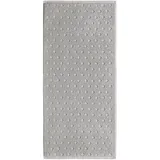 Erwin Müller Walk-Frottier Handtuch Baden Baden hellgrau Größe 50x100 cm - extra saugstark, schnell trocknend, samtweich, beidseitige Schlaufen