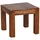 FineBuy Couchtisch Braun Sheesham 45 x 45 x 40 cm