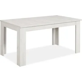 Homestyle4u Esstisch 90,5 x 76,5 x 160 cm weiß