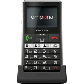 Emporia PURE-LTE, Seniorenhandys, Schnelle Hilfe, Hörgeräte kompatibel - Schwarz