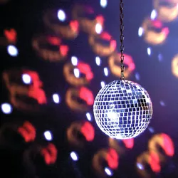 Spiegelkugel 15cm silber Discokugel Mirrorball Party Disko Deko