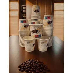 Espresso TO GO Becher, Coffee To Go Becher Lauroo, Kaffeebecher – TO GO 100 ml, 4 oz (2 x 50) -100 Stück