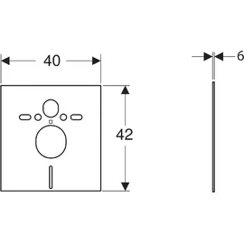Geberit Schallschutz Set für Wand-WC und Wandbidet