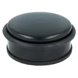 MS Beschläge - Massiver Metall Bodentürstopper Tür-abstandshalter Türstopper Schwarz Matt Flach