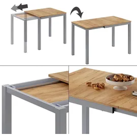 Vicco Granny 120 x 76 x 70 cm Eiche grau