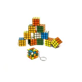 Flanacom [VERBESSERT] PREMIUM Zauberwürfel 12er Set 3.5 x 3.5 cm - Robuste Magic Cubes Mini Set - Kinder Geduldspiel - Spiele für unterwegs - Brainteaser Speed-Cube Spiele (als Schlüsselanhänger)