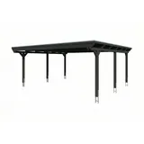 SKANHOLZ Doppelcarport 6,09 x 6,04 m anthrazit inkl. Pfostenanker