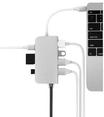 LMP 8 Port USB-C mini Dock silber