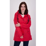 DEPROC Active Regenjacke Friesennerz #ankerglutmeer WOMEN CS auch in Großen Größen erhältlich rot 40