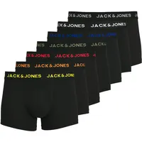 JACK & JONES Basic Boxershorts 7 Einheiten Black / Detail Black / Black XL