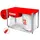 Holzmann Maschinen Absauganlage Metall 160 l rot/weiß