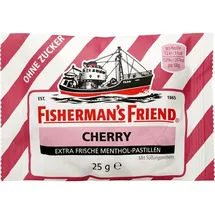 marvecs gmbh FISHERMANS FRIEND Cherry ohne Zucker Pastillen