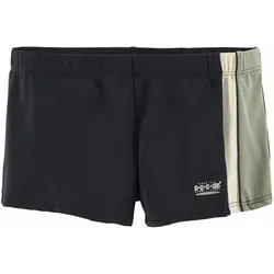 Herren H.I.S Boxer-Badehose SCHWARZ|olivgrün S