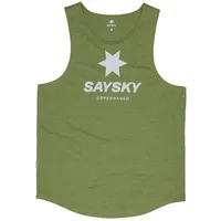 Saysky Herren Logo Combat Singlet grün