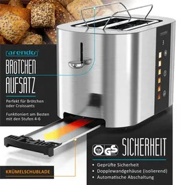 Arendo Toaster Silber