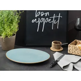 CreaTable Steakteller Vintage Nature 4-tlg blau