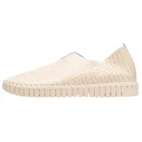 Ilse Jacobsen TULIP3031 Slipper Flexible Laufsohle, Naturkautschuk, Kroko-Muster beige 37 EU